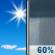 Today: A chance of showers and thunderstorms between 2pm and 4pm, then showers likely and possibly a thunderstorm after 4pm.  Increasing clouds, with a high near 77. Southeast wind 5 to 9 mph becoming southwest in the afternoon.  Chance of precipitation is 60%. New rainfall amounts of less than a tenth of an inch, except higher amounts possible in thunderstorms. 