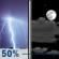 Tonight: A chance of showers and thunderstorms, mainly between 8pm and 10pm.  Cloudy during the early evening, then gradual clearing, with a low around 49. South wind around 7 mph becoming northwest after midnight.  Chance of precipitation is 50%. New precipitation amounts of less than a tenth of an inch, except higher amounts possible in thunderstorms. 
