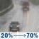 Friday: Rain likely, mainly after 1pm. Cloudy, with a high near 64. Calm wind becoming south 5 to 9 mph in the morning. Chance of precipitation is 70%. New precipitation amounts between a tenth and quarter of an inch possible. Friday: Rain likely, mainly after 1pm. Cloudy, with a high near 64. Calm wind becoming south 5 to 9 mph in the morning. Chance of precipitation is 70%. New precipitation amounts between a tenth and quarter of an inch possible.