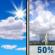 Saturday: A chance of showers and thunderstorms after 2pm.  Mostly sunny and hot, with a high near 92. Chance of precipitation is 50%.