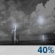 Thursday Night: A chance of showers and thunderstorms before 2am.  Partly cloudy, with a low around 71. Chance of precipitation is 40%. New rainfall amounts of less than a tenth of an inch, except higher amounts possible in thunderstorms. 