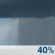 Tuesday: A chance of showers. Cloudy, with a high near 69. East wind 7 to 9 mph. Chance of precipitation is 40%. New precipitation amounts of less than a tenth of an inch possible. Tuesday: A chance of showers. Cloudy, with a high near 69. East wind 7 to 9 mph. Chance of precipitation is 40%. New precipitation amounts of less than a tenth of an inch possible.
